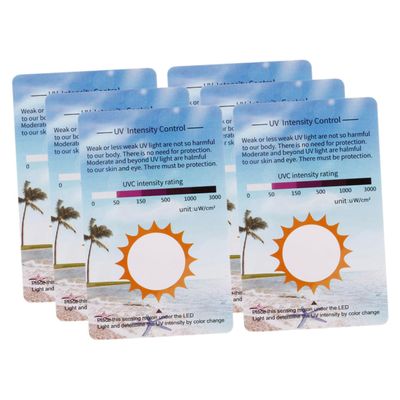 Milisten 6 Pack UV Test Cards