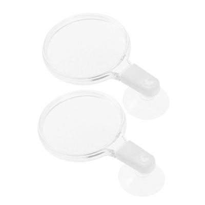 Yardwe Acrylic Magnifying Glass with Suction Cup - 2 Pack