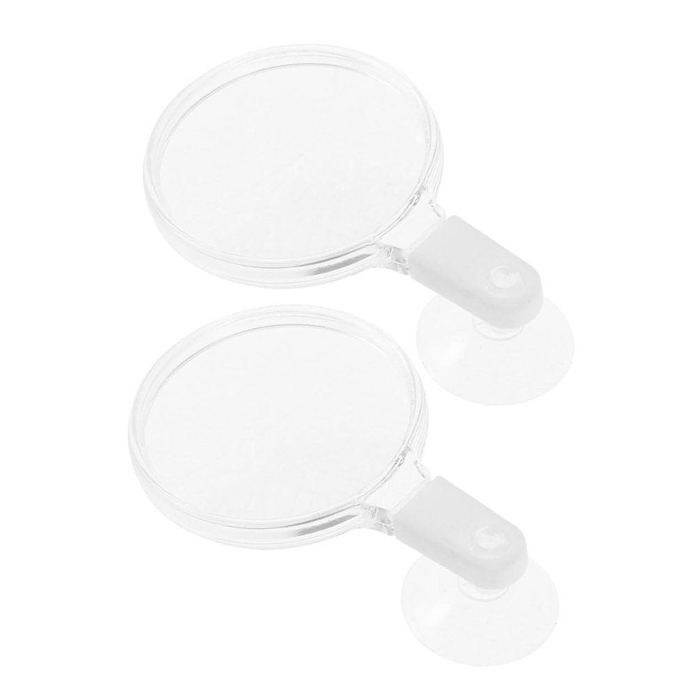 Yardwe Acrylic Magnifying Glass with Suction Cup - 2 Pack