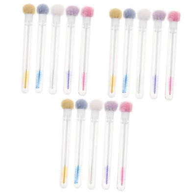FOMIYES 15-Piece Eyelash Spoolie Brushes with Tubes