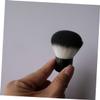 Healeved 2-Piece Mini Multifunctional Makeup Brush Set for Face, Mineral Foundation and Blush, Portable for Travel, Soft Synthetic Fibers, Black view 2