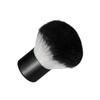 Healeved 2-Piece Mini Multifunctional Makeup Brush Set for Face, Mineral Foundation and Blush, Portable for Travel, Soft Synthetic Fibers, Black view 3