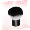 Healeved 2-Piece Mini Multifunctional Makeup Brush Set for Face, Mineral Foundation and Blush, Portable for Travel, Soft Synthetic Fibers, Black view 4