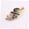 FRCOLOR 6-Piece Halloween Hair Clips with Rhinestone Ghost and Pumpkin Designs view 2