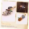 FRCOLOR 6-Piece Halloween Hair Clips with Rhinestone Ghost and Pumpkin Designs view 4