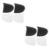 Operitacx 4 Pairs Removable Washable Shoulder Pads for Women and Men view 1