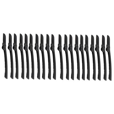 Healeved 20-Piece Stainless Steel Folding Eyebrow Trimmers