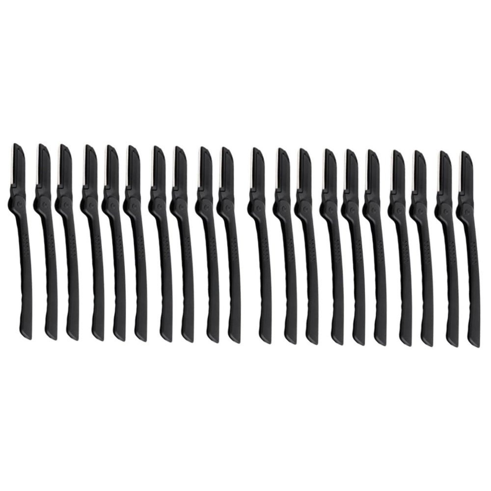 Healeved 20-Piece Stainless Steel Folding Eyebrow Trimmers