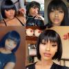 Women's Straight Human Hair Wig with Bangs, S-Cut, 100% Bangs Wig, Natural Synthetic Hair Wig (Color: A2, Size: 12 Inches) view 4