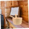 Kisangel Wooden Sauna Bucket and Ladle Set view 4
