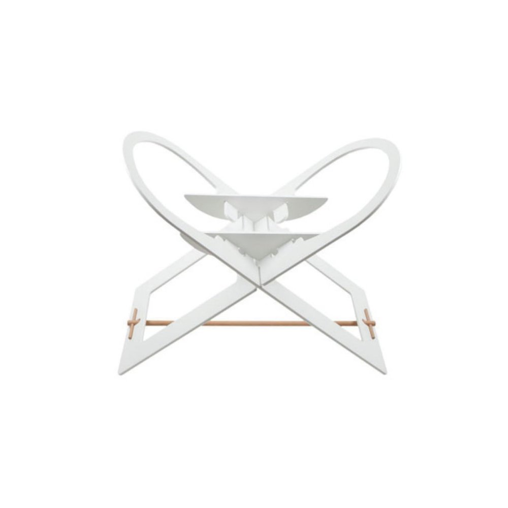 Noukie's - Painted Wooden Moses Basket Stand, White