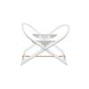 Noukie's - Painted Wooden Moses Basket Stand, White view 1