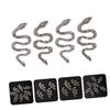FRCOLOR 12-Piece Snake Nail Charms with Crystals view 2