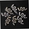 FRCOLOR 12-Piece Snake Nail Charms with Crystals view 3