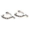 AYNEFY Silver Stainless Steel Horse Spurs view 1