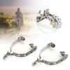 AYNEFY Silver Stainless Steel Horse Spurs view 2