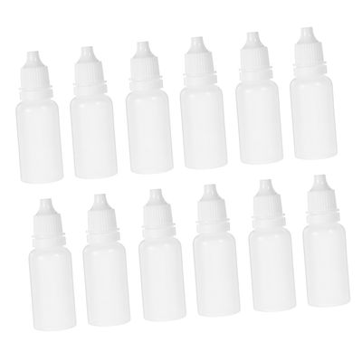 SOLUSTRE 12-Pack 2 mL Pipette Bottles, Small PP Refill Containers, 15 mL, with Secure Caps, Lightweight and Portable for Precise Dispensing