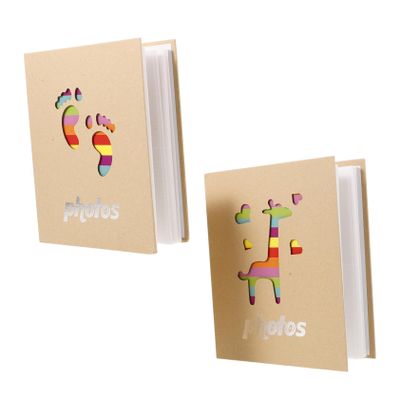 VINTORKY 2-Piece Baby Photo Album for Boys, 5-Inch, Holds 200 Photos