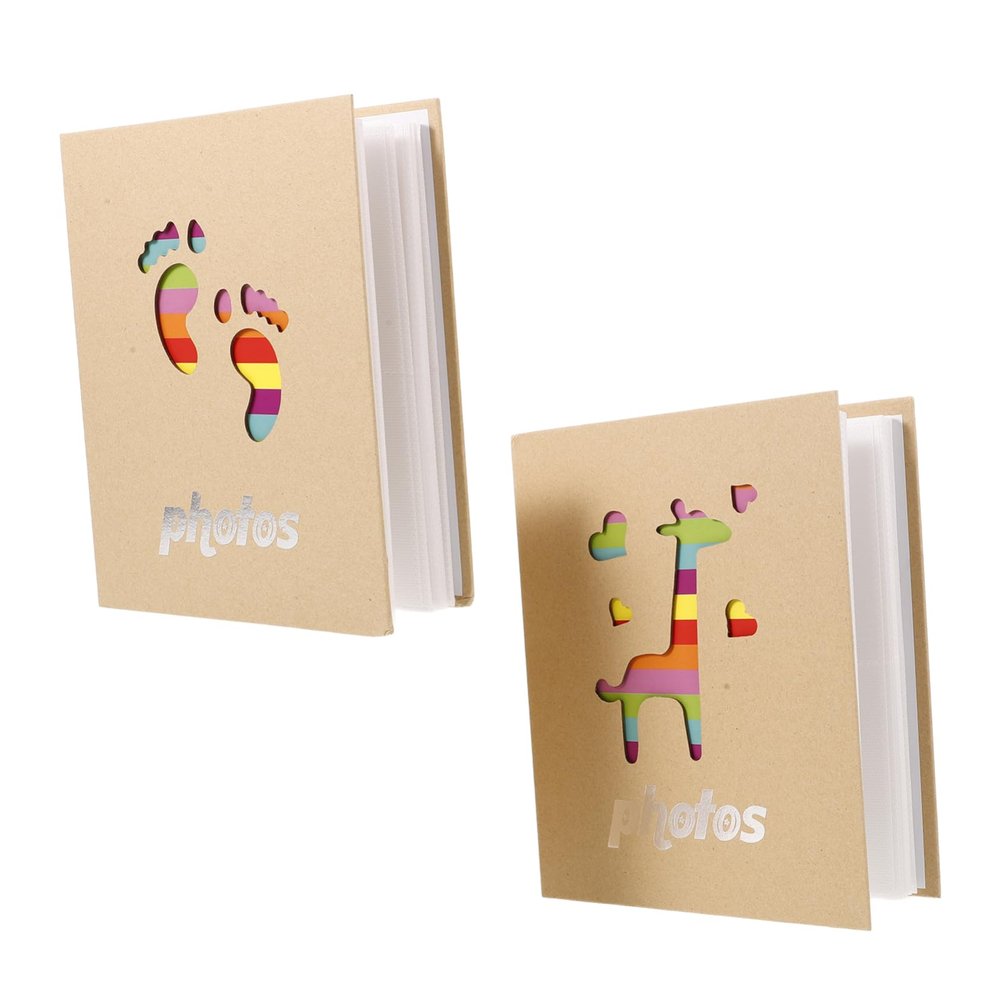 VINTORKY 2-Piece Baby Photo Album for Boys, 5-Inch, Holds 200 Photos