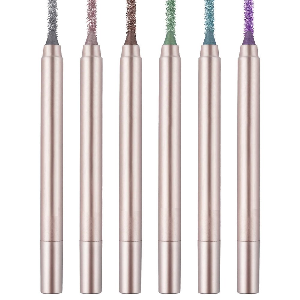 Eyeshadow Stick Set, Glitter Cream Eyeliner Set, 6-Piece