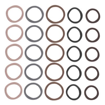 Beatifufu Hair Ties for Women and Girls, Secure Fabric Hold, Elastic Hair Bands, 100 Count