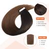 XXAD553TY Remy Human Hair Tape-In Extensions, Black to Brown Balayage Ombre, 22 in view 2