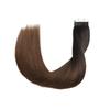 XXAD553TY Remy Human Hair Tape-In Extensions, Black to Brown Balayage Ombre, 22 in view 4