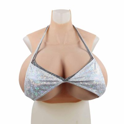 Large Z-Cup Silicone Breast Plate for Crossdressers and Drag Queens, Color 1