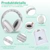 BEBOAN 2-in-1 Baby Hearing Protection Earmuffs, Adjustable Noise Protection for Infants and Toddlers, 0+ Months, Gray view 2
