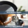 lionto Melamine Pet Bowl with Non-Slip Base, 420 ml Stainless Steel Insert, Black view 4