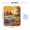RPLIFE Cute Cartoon Spaceship Hair Styling Cape, Shampoo Cape, Salon Cape, Blue Truck Pumpkin Farm, One Size view 3