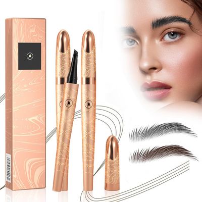 Magical 3D Microblading Eyebrow Pencil, Waterproof, Light Brown + Gray