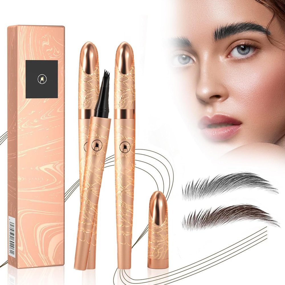 Magical 3D Microblading Eyebrow Pencil, Waterproof, Light Brown + Gray