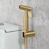 CHULKJFX Handheld Bidet Toilet Sprayer with PVC Hose, Brushed Gold view 2