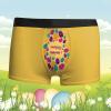 SRZYMJ Men's Yellow Viscose Boxer Shorts with Open Fly view 2