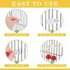 VENOAL Vegetable Clips for Birds, Cage Feeding Station for Parrots, Vegetables and Fruits, 6 Pieces view 4