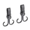 2-Pack Double Swivel Hooks for Strollers and Bicycles view 1