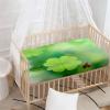 Odot Baby Crib Fitted Sheet, 3D Four-Leaf Clover Pattern, 51 x 85 cm view 3