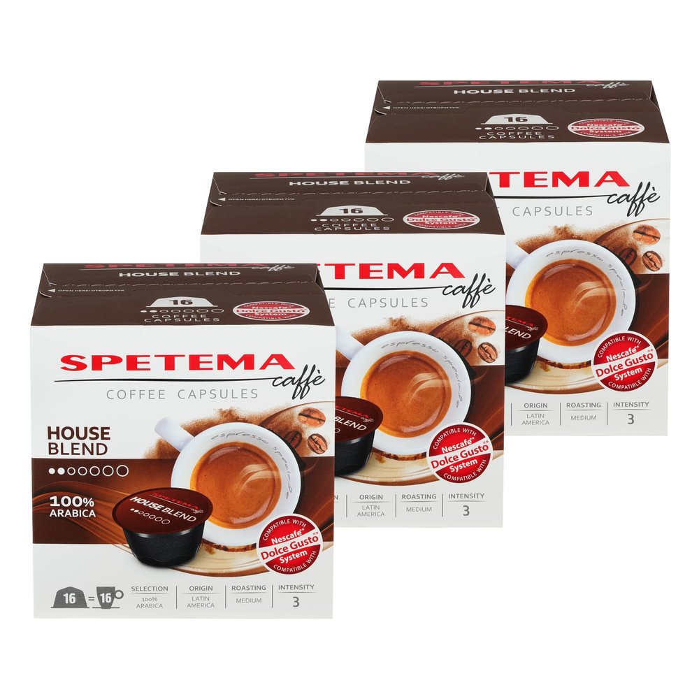Spetema Espresso House Blend Coffee Capsules, 48 Capsules