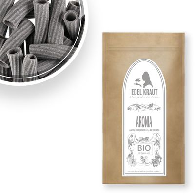 Organic Aronia Tortiglioni 250 g | EDEL KRAUT – Ancient-Grain Whole-Wheat Pasta with Superfood, Bronze-Die Extruded, Low Gluten