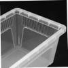 Transparent PVC Reptile Box with Ventilation Hole, White, Simple Design view 2