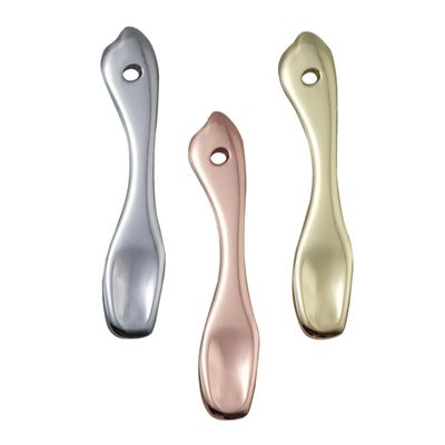 Healeved 3-Piece Zinc Alloy Spatula Set for Mixing and Sampling Makeup, Creams, and Masks
