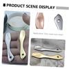 Healeved 3-Piece Zinc Alloy Spatula Set for Mixing and Sampling Makeup, Creams, and Masks view 2