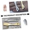 Healeved 3-Piece Zinc Alloy Spatula Set for Mixing and Sampling Makeup, Creams, and Masks view 3