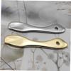 Healeved 3-Piece Zinc Alloy Spatula Set for Mixing and Sampling Makeup, Creams, and Masks view 4