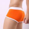 SRZYMJ Men's Boxer Shorts, Retro Briefs, Soft Breathable Viscose Underwear with Open Fly, Orange view 2