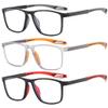 Fsread Men's Reading Glasses 3-Pack, Sporty Design, Lightweight Flexible Blue-Light-Blocking, +1.0 view 1