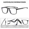 Fsread Men's Reading Glasses 3-Pack, Sporty Design, Lightweight Flexible Blue-Light-Blocking, +1.0 view 2