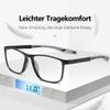 Fsread Men's Reading Glasses 3-Pack, Sporty Design, Lightweight Flexible Blue-Light-Blocking, +1.0 view 3