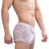 SRZYMJ Men's Cotton Boxer Shorts, White, with Fly view 3